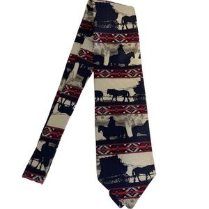 Rockmount Silk Ranch Wear Vintage Tru-west Made in USA Rodeo Tie